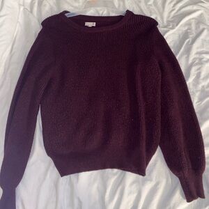 Burgundy sweater